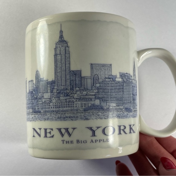 Starbucks NEW YORK -The Big Apple Empire State 2010 Mug - White and Blue - Picture 6 of 6
